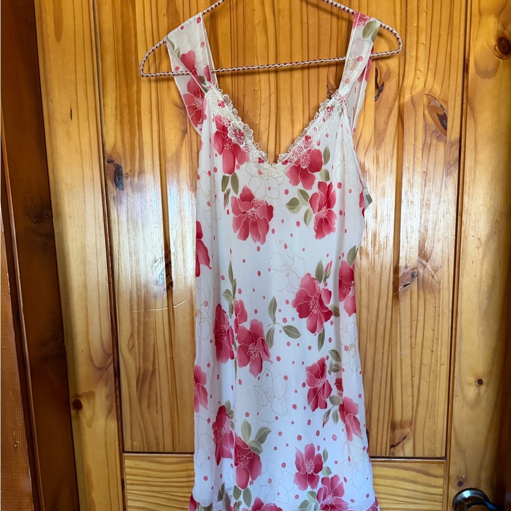 Vintage Floral Slip Dress/Nightgown